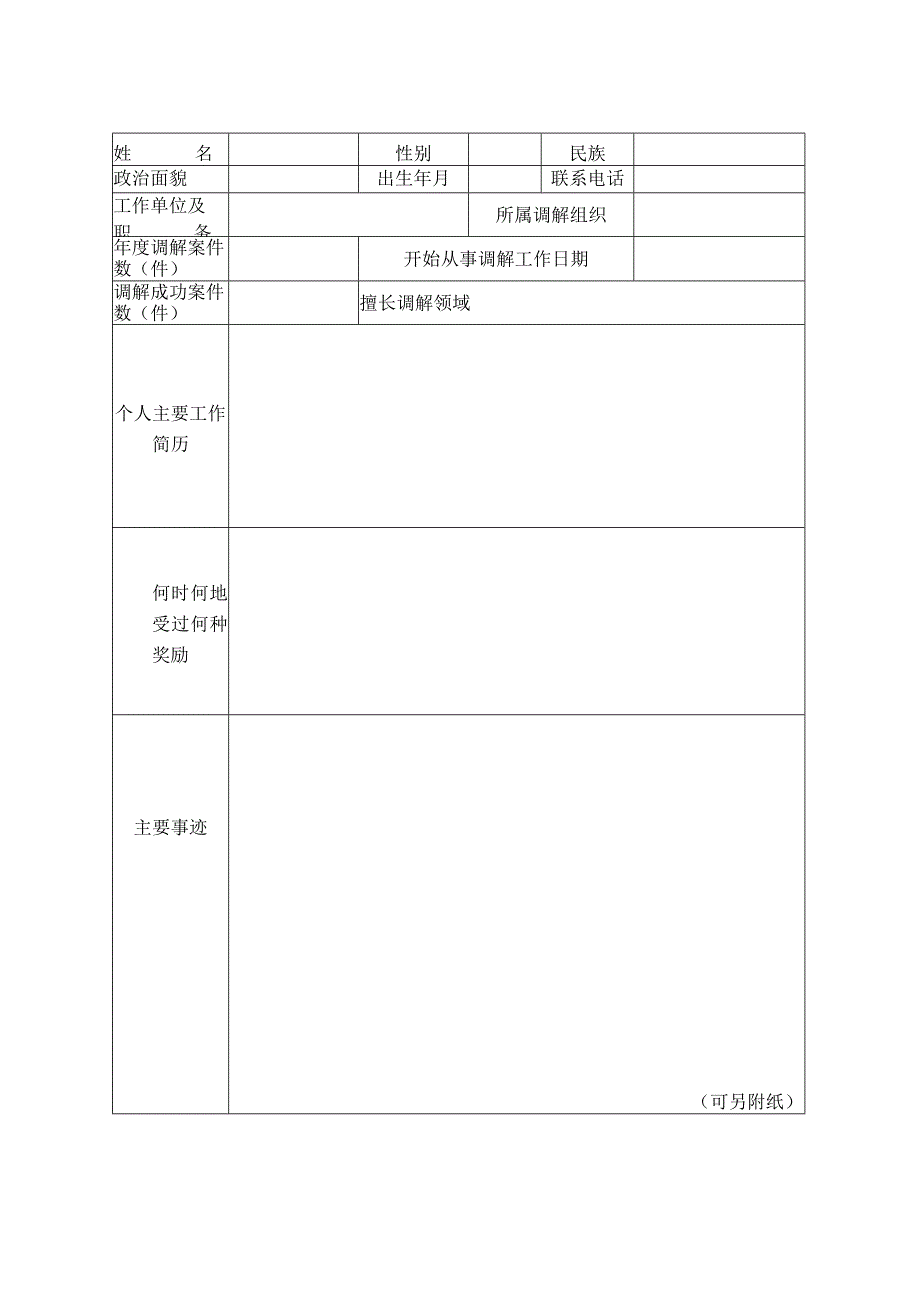 自治区级金牌调解员申请审批表.docx_第3页