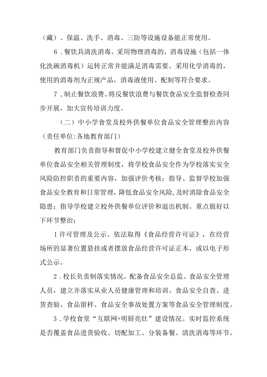 整治中小学配餐及食堂食品安全问题守护青少年“舌尖上的安全”工作方案.docx_第3页