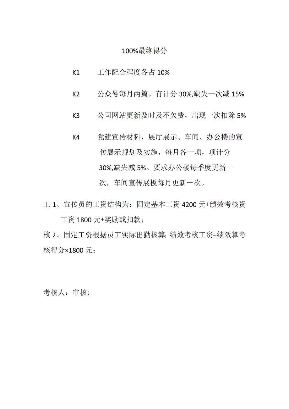 某公司企宣专员考核方案.docx_第2页