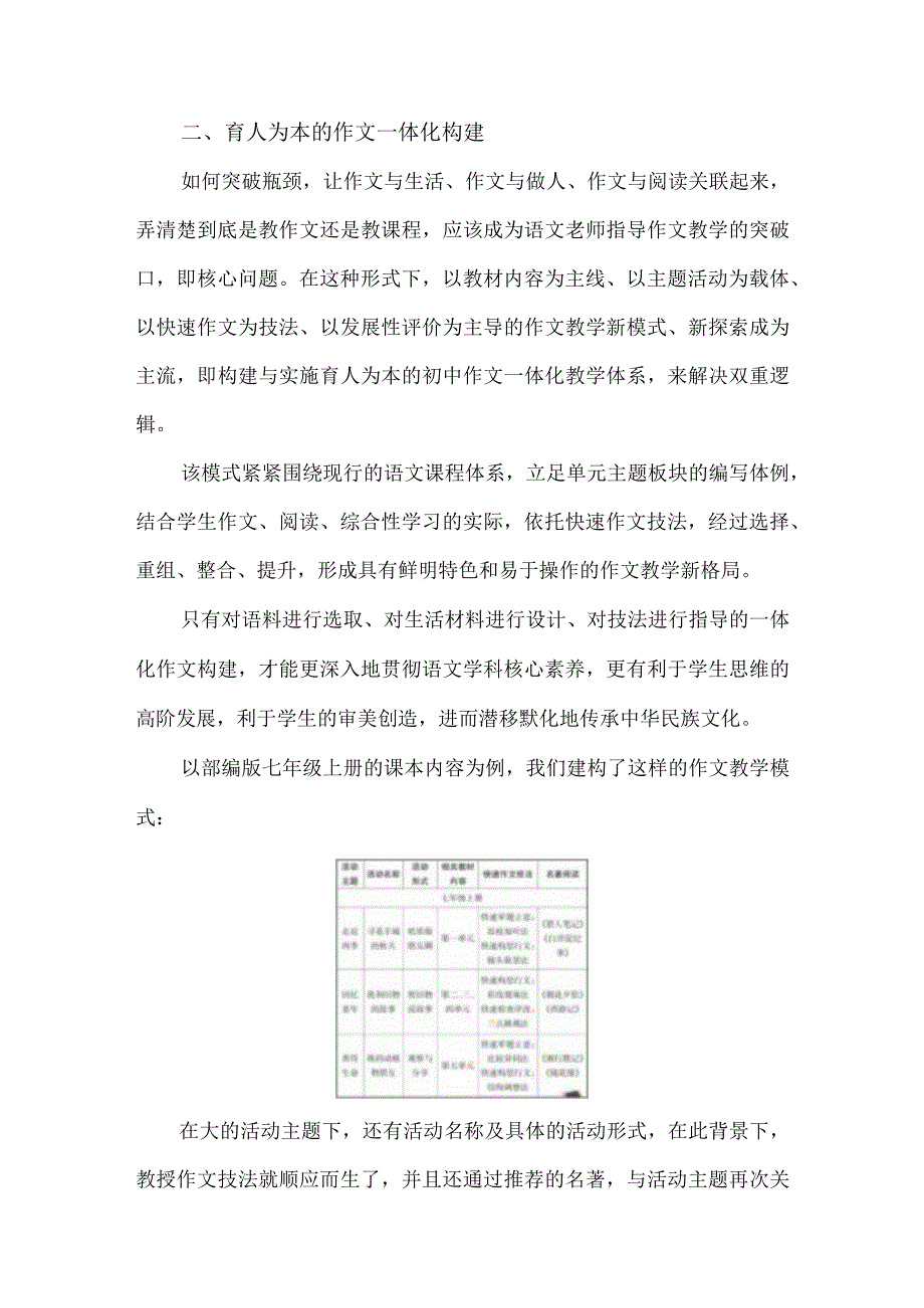 基于核心素养的初中作文一体化教学微探.docx_第2页