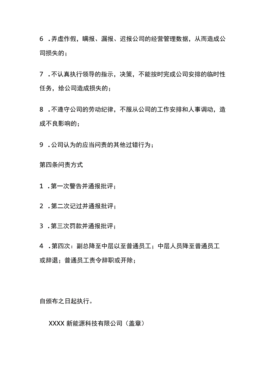 某新能源公司内部问责制度.docx_第2页