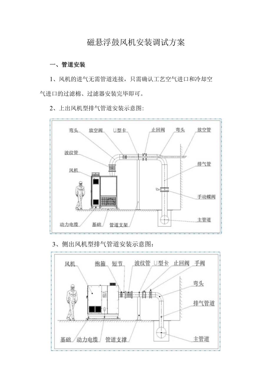 磁悬浮鼓风机安装调试方案.docx_第1页