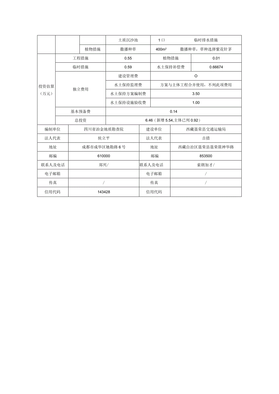 聂荣县白雄乡崩曲桥危桥改造工程水土保持方案报告表.docx_第2页