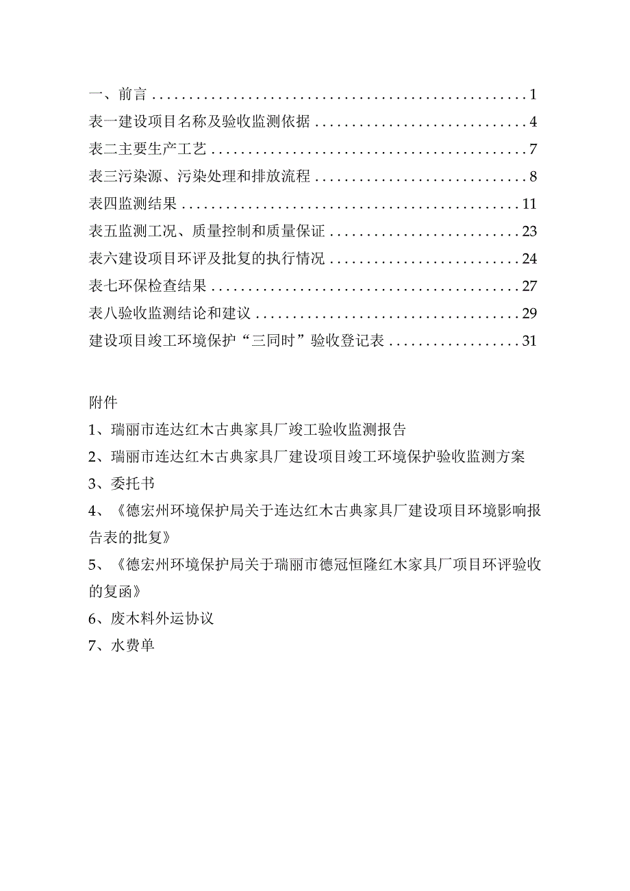 瑞丽市连达红木古典家具厂建设项目竣工验收监测报告表.docx_第3页