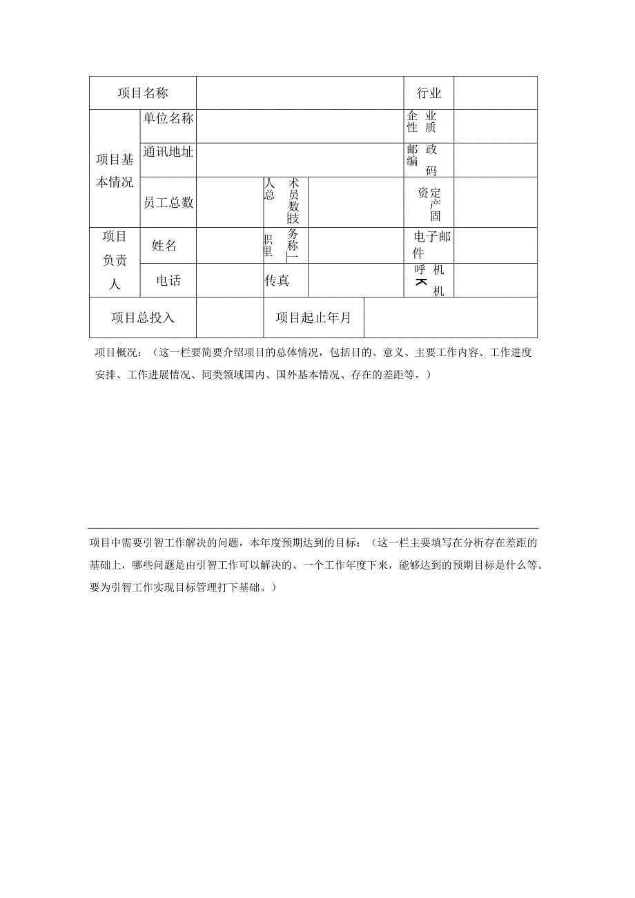 引进国外技术、管理人才项目申请表.docx_第2页