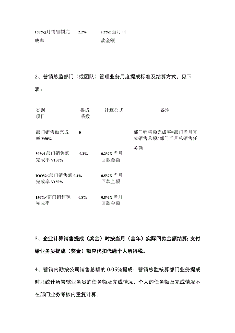 某氢能源公司营销人员工资标准及销售提成制度.docx_第3页