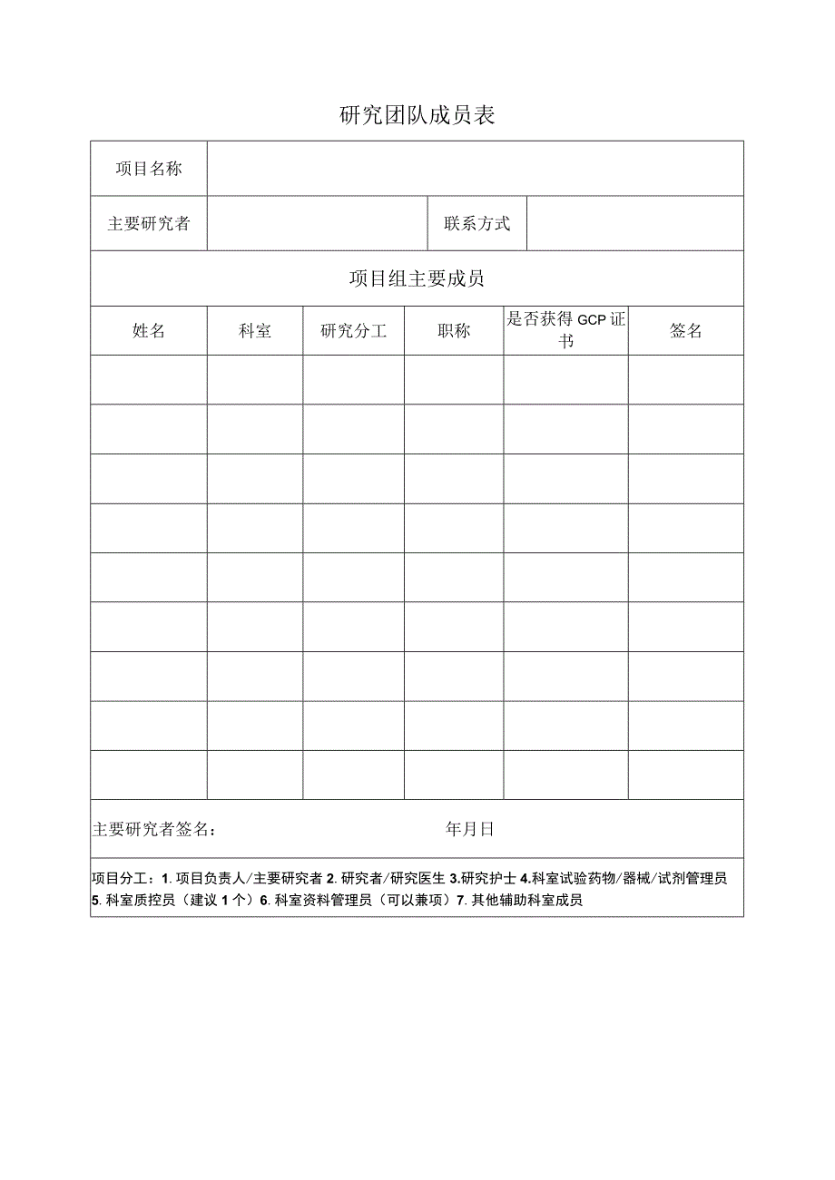 研究团队成员表.docx_第1页