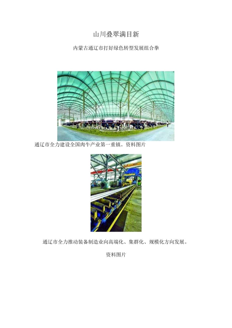 山川叠翠满目新——内蒙古通辽市打好绿色转型发展组合拳.docx_第1页