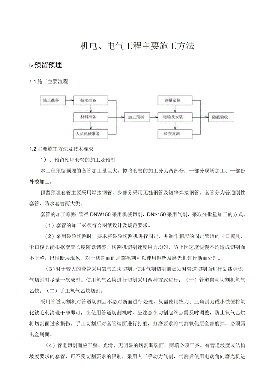 机电工程主要施工方法.docx_第1页