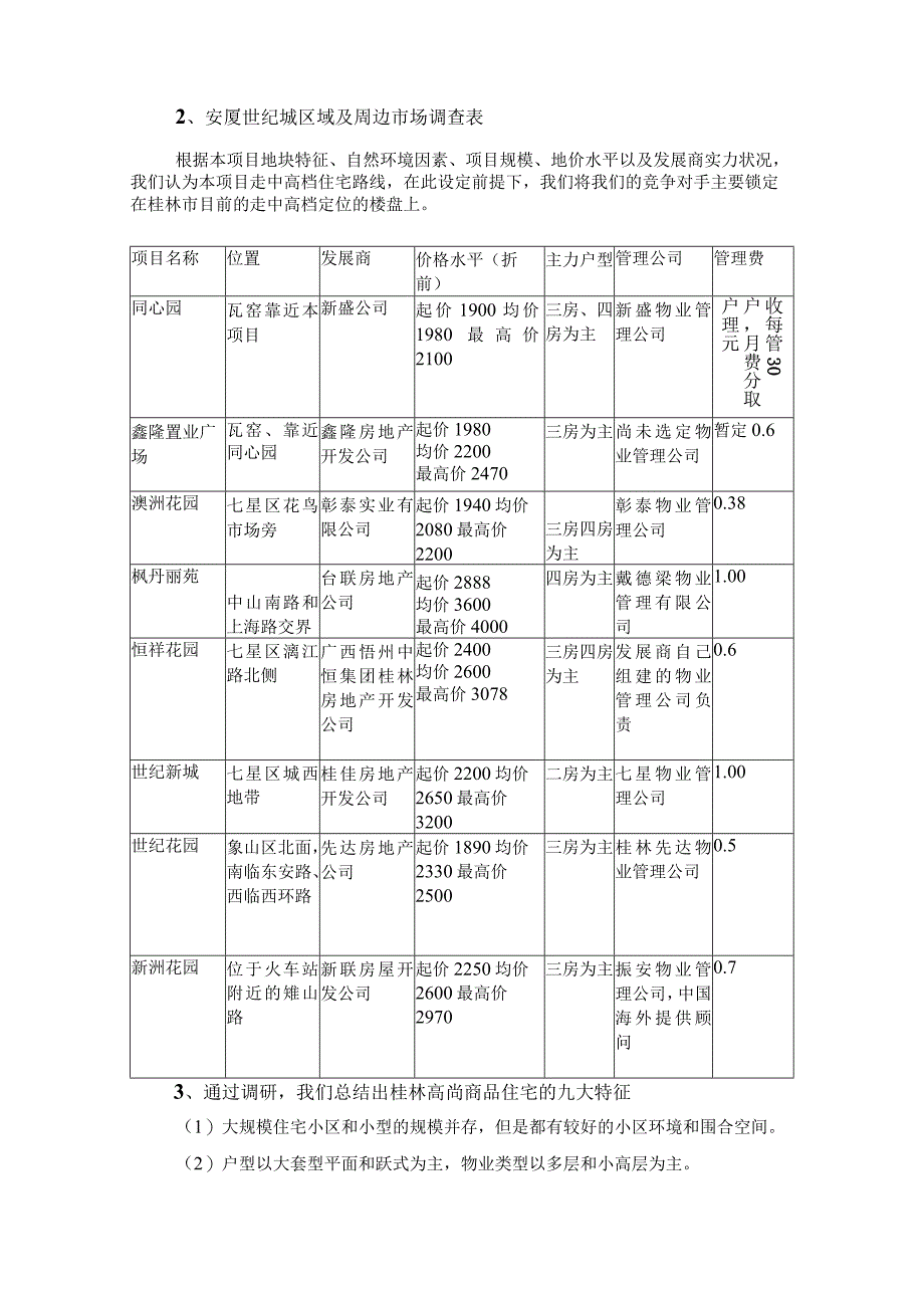 桂林知名大盘的前期市场研究报告.docx_第3页