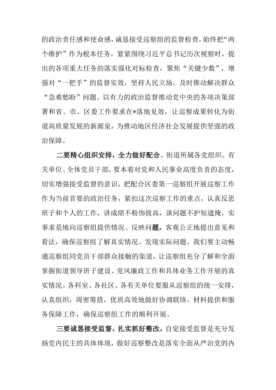 在巡察工作动员会上表态发言.docx_第2页