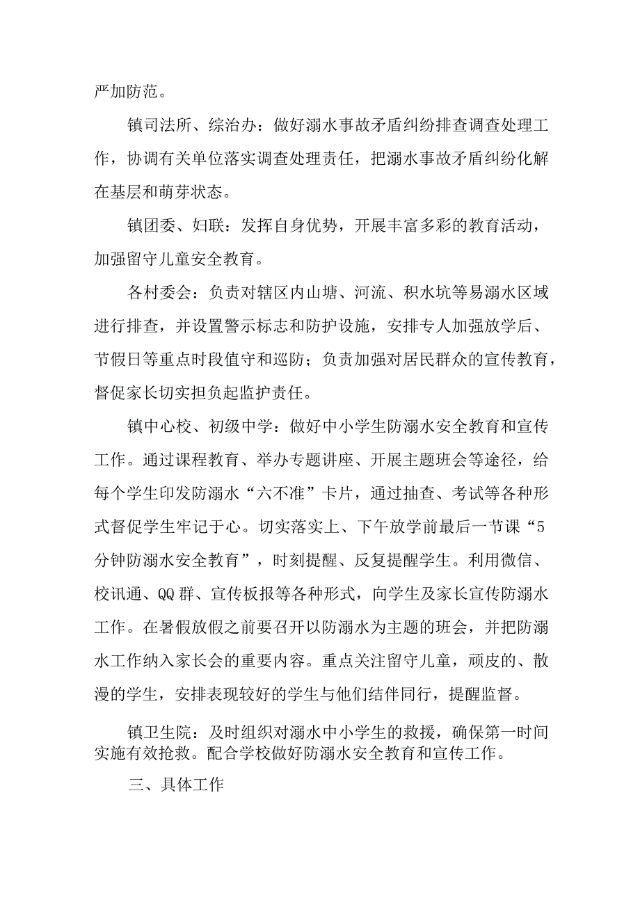 XX镇2023年中小学生溺水隐患排查整治方案.docx_第3页