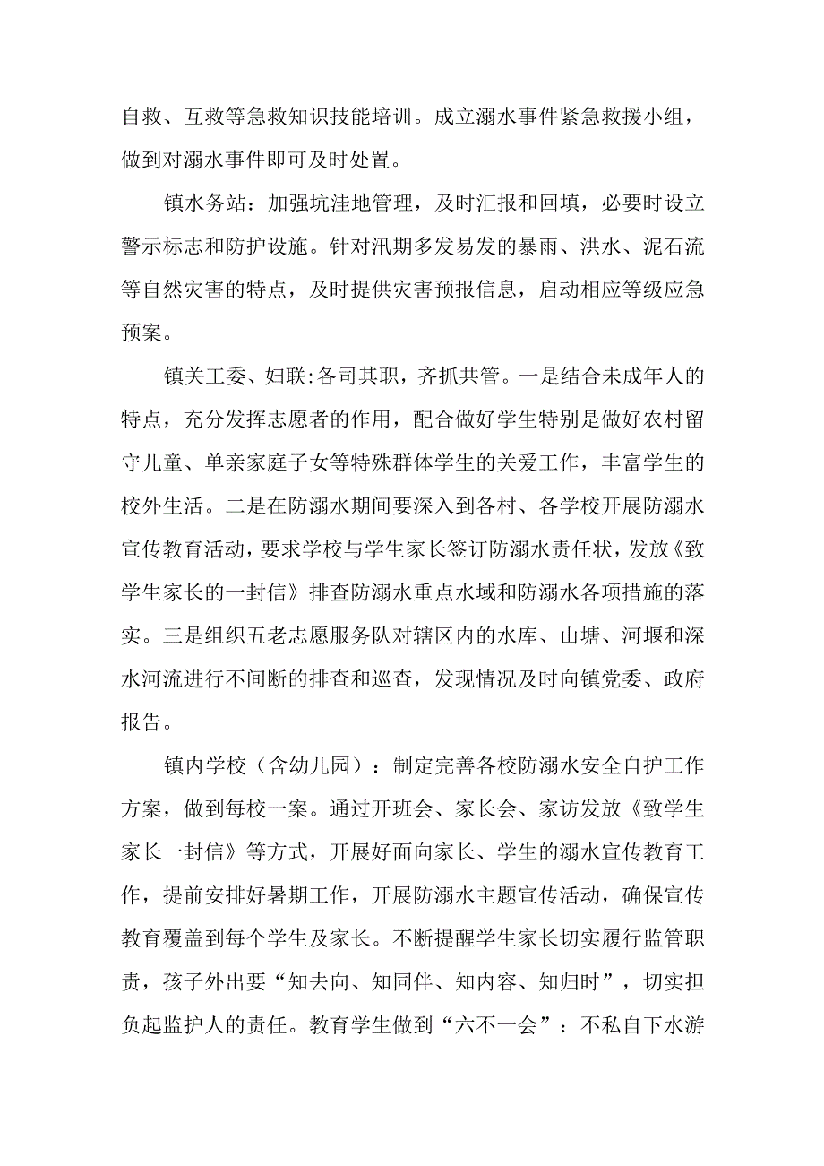 XX镇2023年预防学生溺水联防联控工作方案.docx_第3页