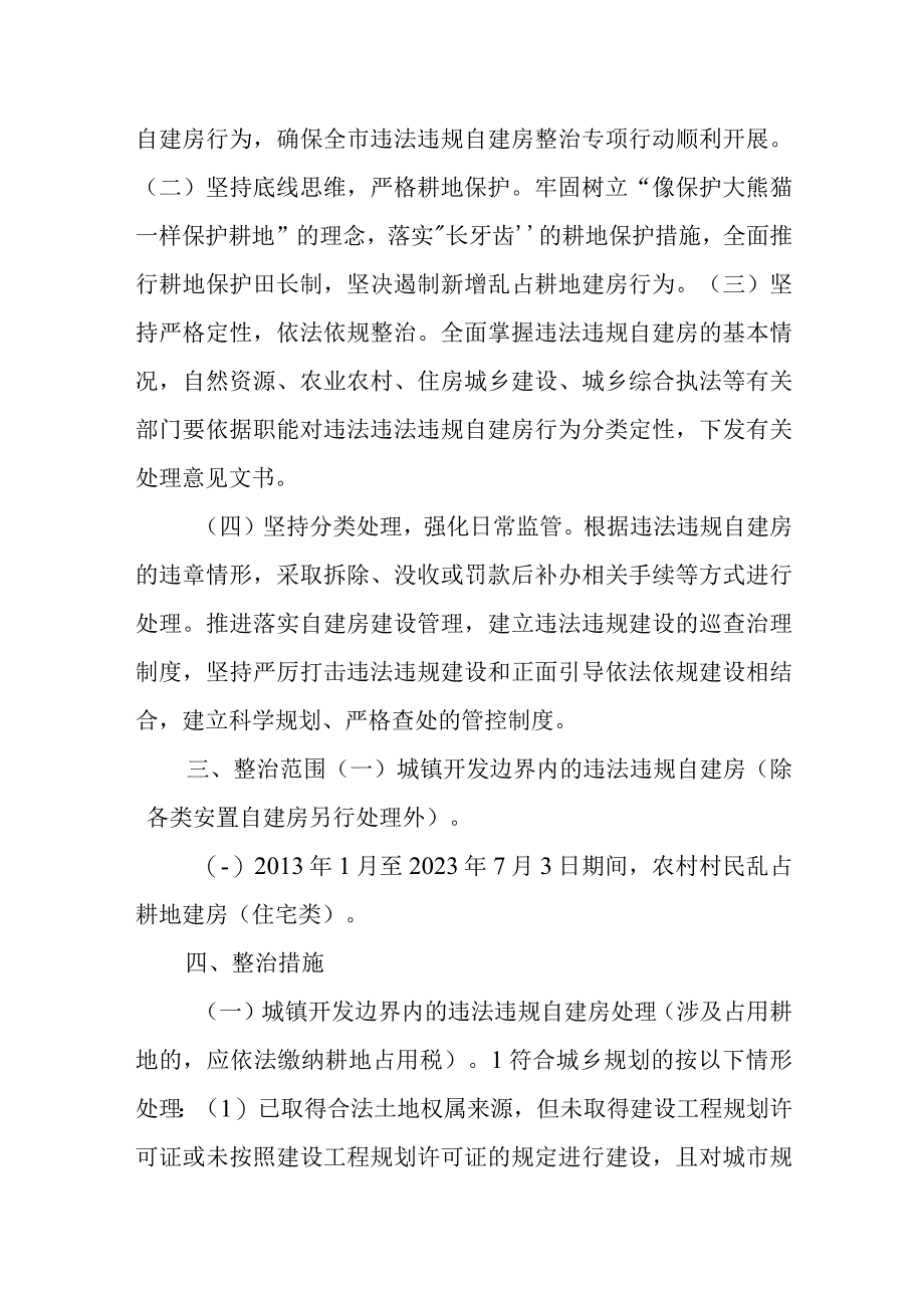 2023年开展违法违规自建房整治专项行动实施方案.docx_第2页