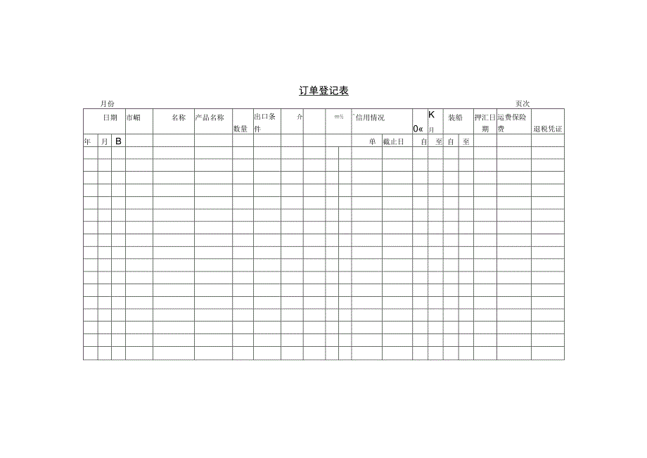 订单登记表和订货统计表.docx_第1页