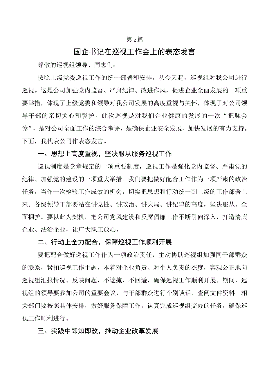 巡查组反馈意见整改专题民主生活会巡视整改动员部署会发言数篇.docx_第3页