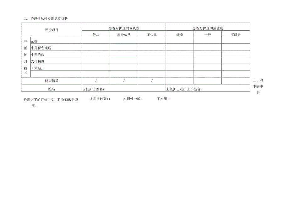 外感发热（上呼吸道感染）中医护理效果评价表.docx_第2页