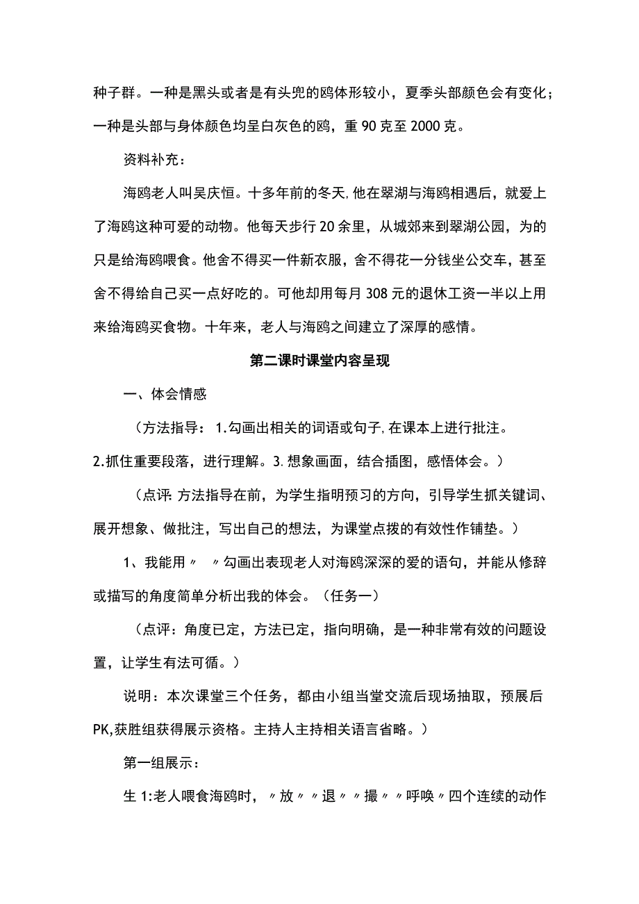 《老人与海鸥》课堂教学整理.docx_第3页