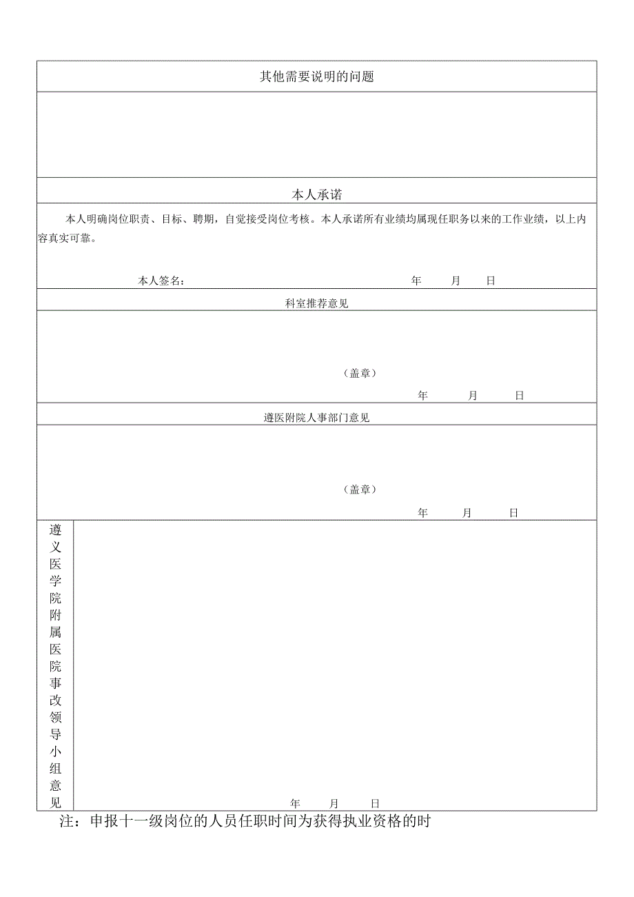 遵义医学院附属医院专业技术级岗位审核表.docx_第3页