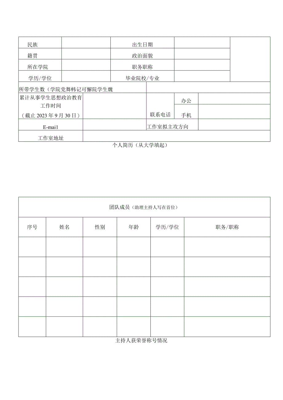 韶关学院名辅导员工作室申报表.docx_第3页