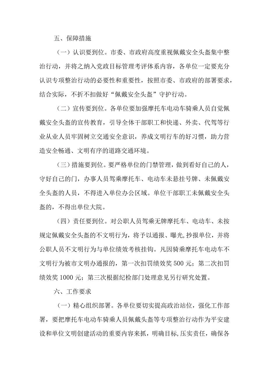 集中开展摩托车电动车骑乘人员佩戴安全头盔等专项整治工作方案.docx_第3页