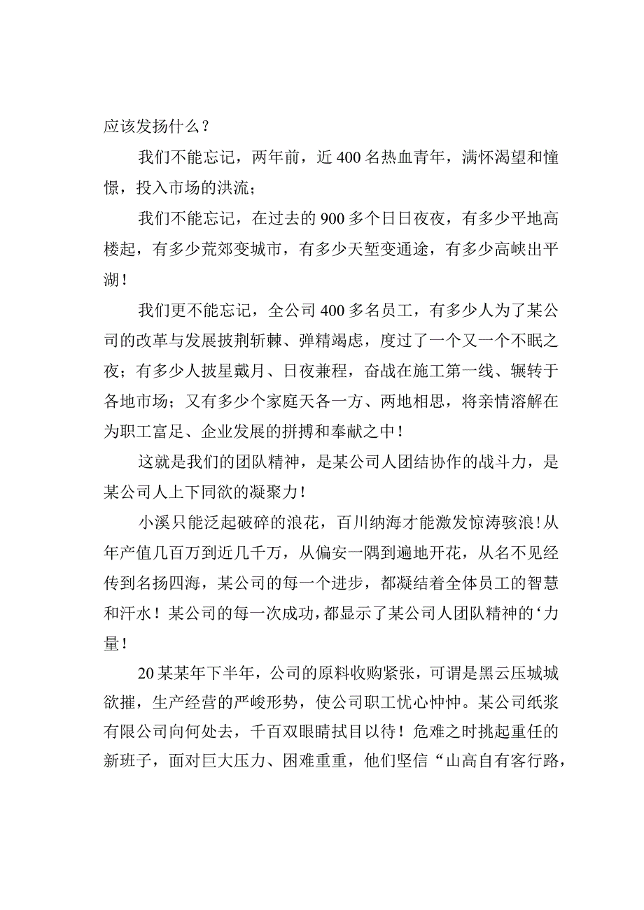 公司团队精神演讲稿.docx_第2页