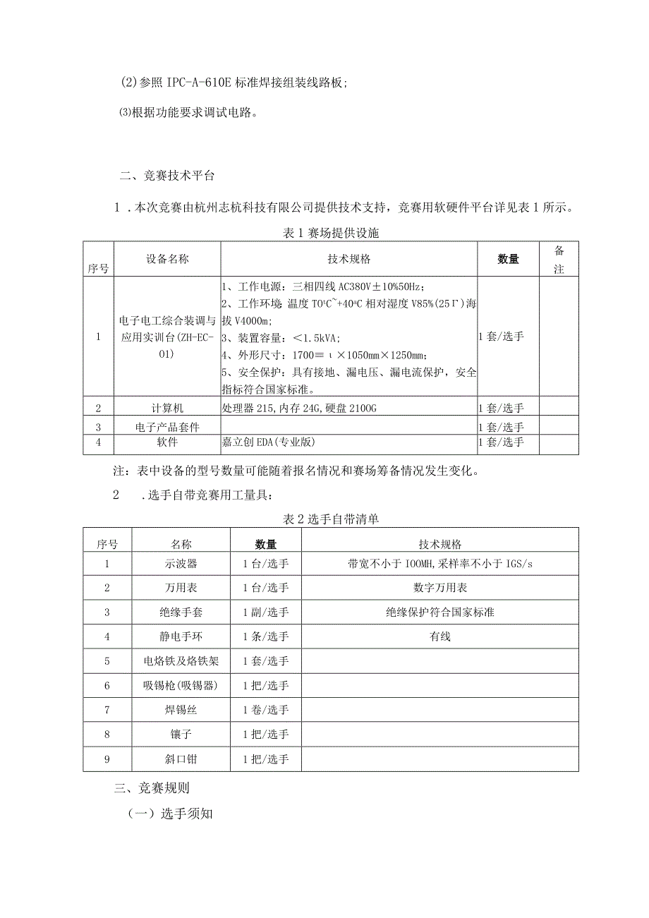 2023年全省技工院校电子技术项目学生技能竞赛技术文件.docx_第2页