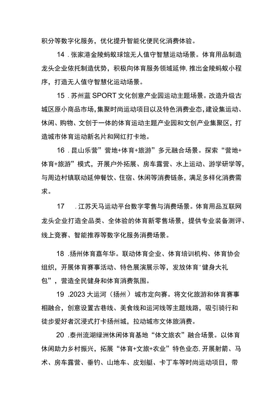 2023年江苏省体育消费场景精品案例（20个）.docx_第3页