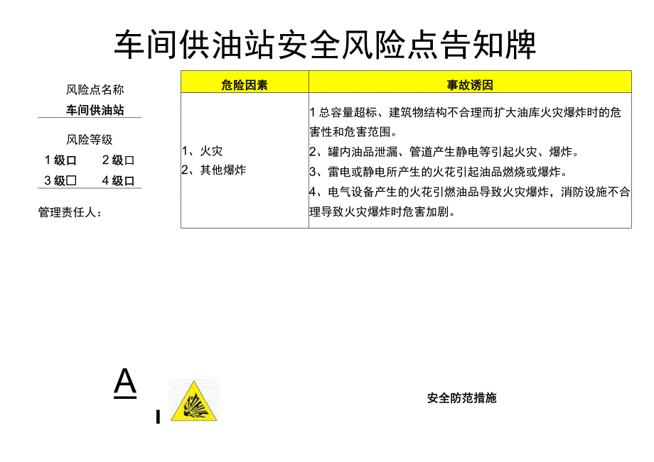 车间供油站-安全风险点告知牌.docx_第1页