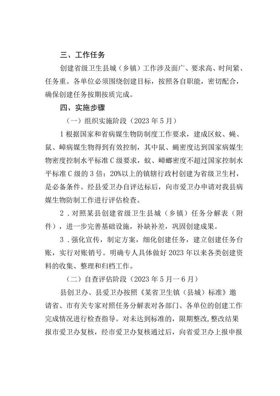 某某县创建省级卫生县城实施方案.docx_第2页