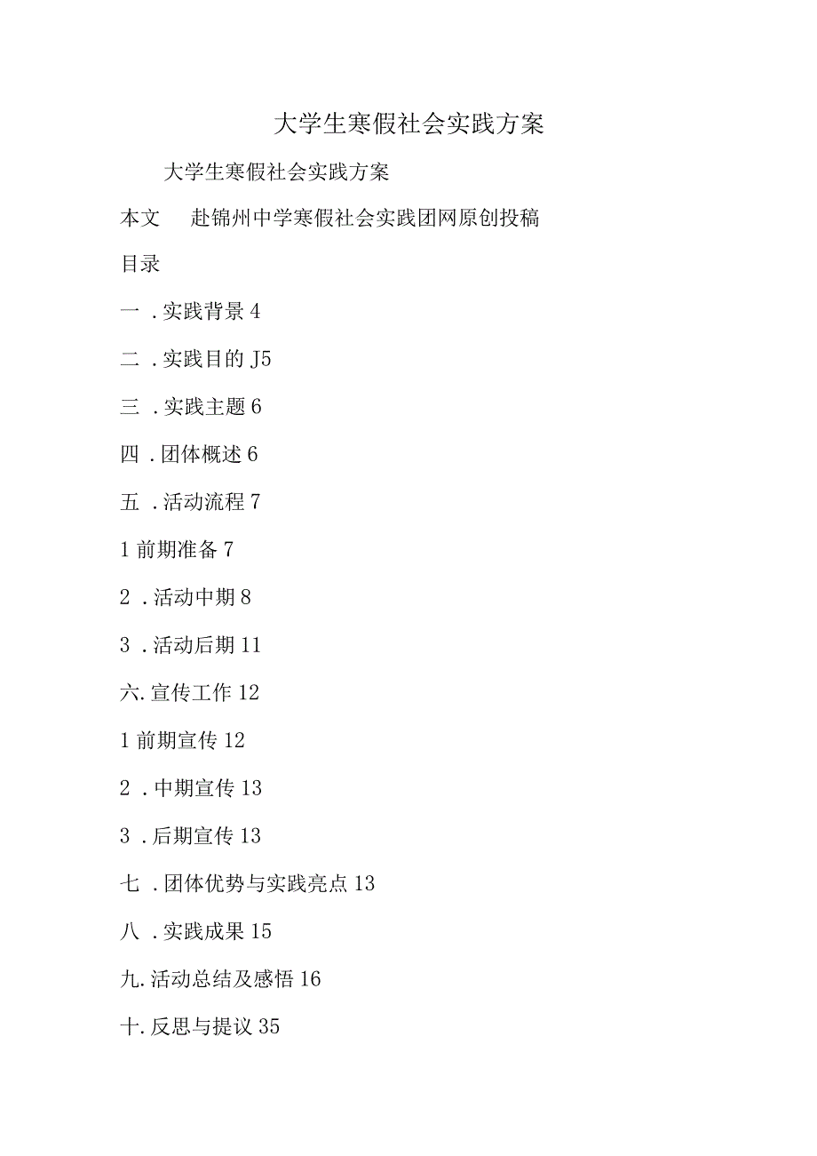 大学生寒假社会实践计划指南.docx_第1页