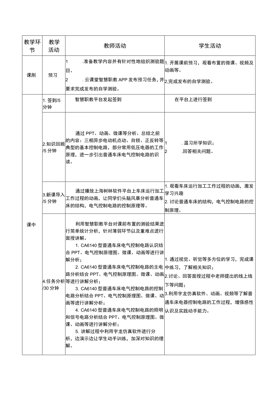 电机与电气控制技术教案-24 普通车床电气控制系统分析； 实践复习.docx_第2页