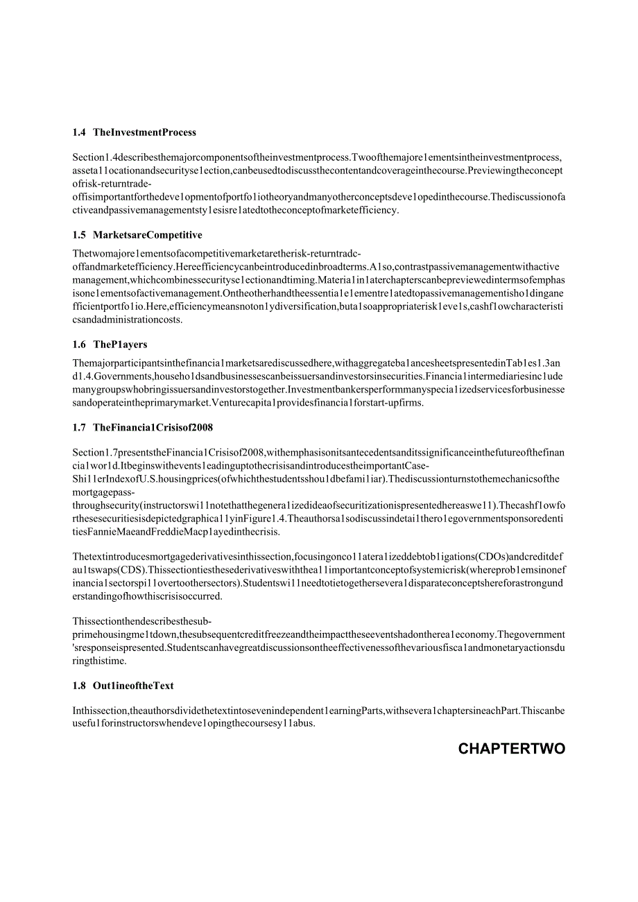 投资学(原书第11版 精要版)博迪 教案全套 第1--28章 The Investment Environment--- Investment policy and the framework of the cfa.docx_第2页