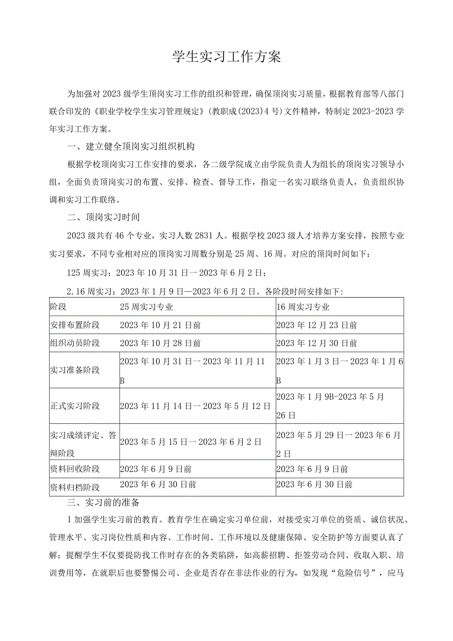 学生实习工作方案.docx_第1页