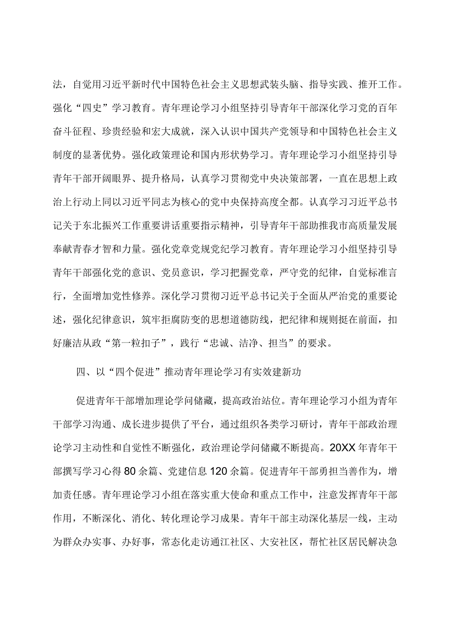 在全市青年理论学习小组工作观摩推进会上的汇报发言.docx_第3页