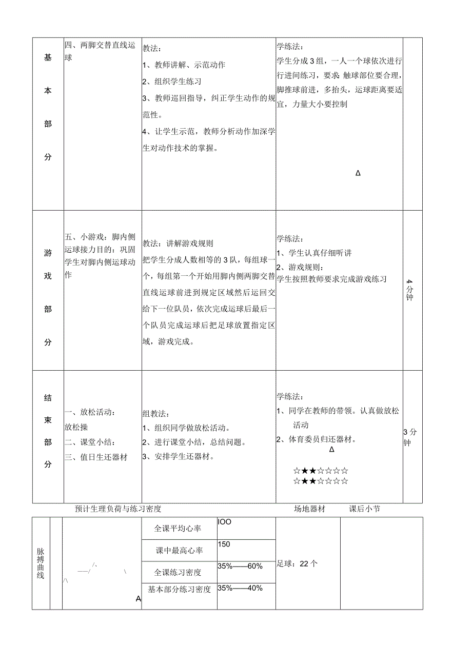 体育与健康《足球--脚内侧运球》公开课教案.docx_第2页