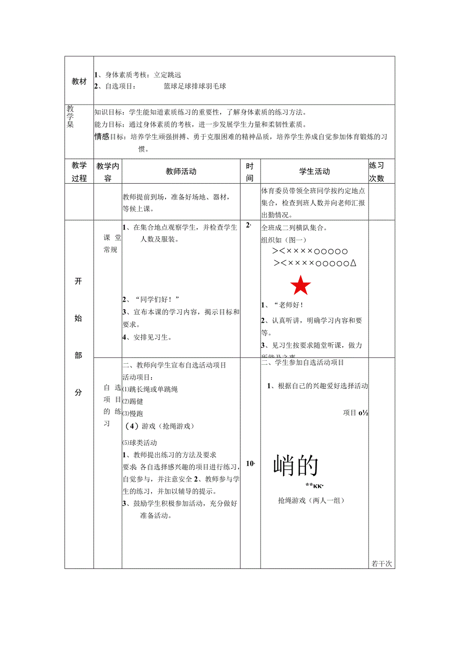 体育与健康《身体素质考核：立定跳远》公开课教案.docx_第1页