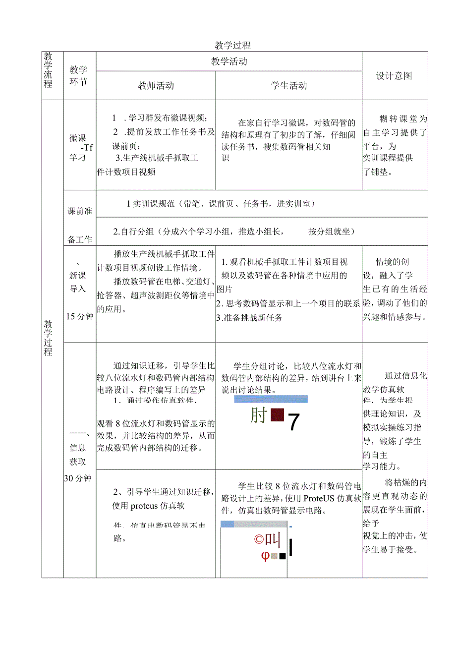 全国中等职业学校教师信息化教学设计和说课大赛一等奖机械类《单片机课程单个数码管的显示》教学设计.docx_第2页