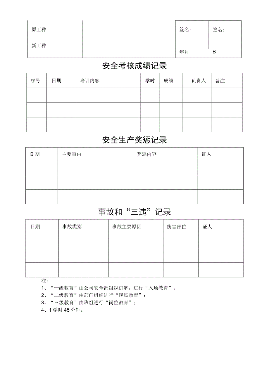 企业员工三级安全教育记录卡.docx_第2页