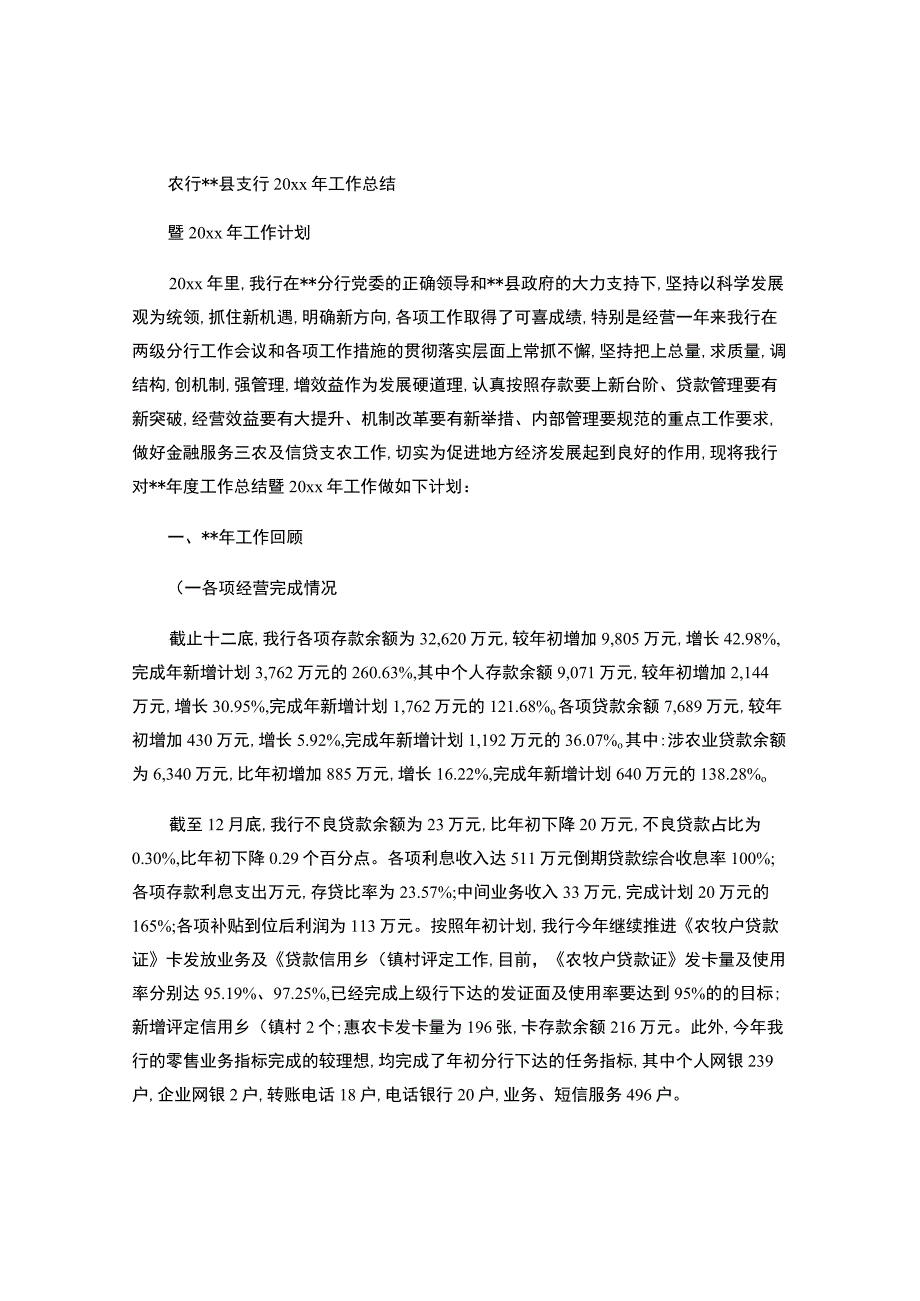 农行支行年终工作总结-.docx_第1页