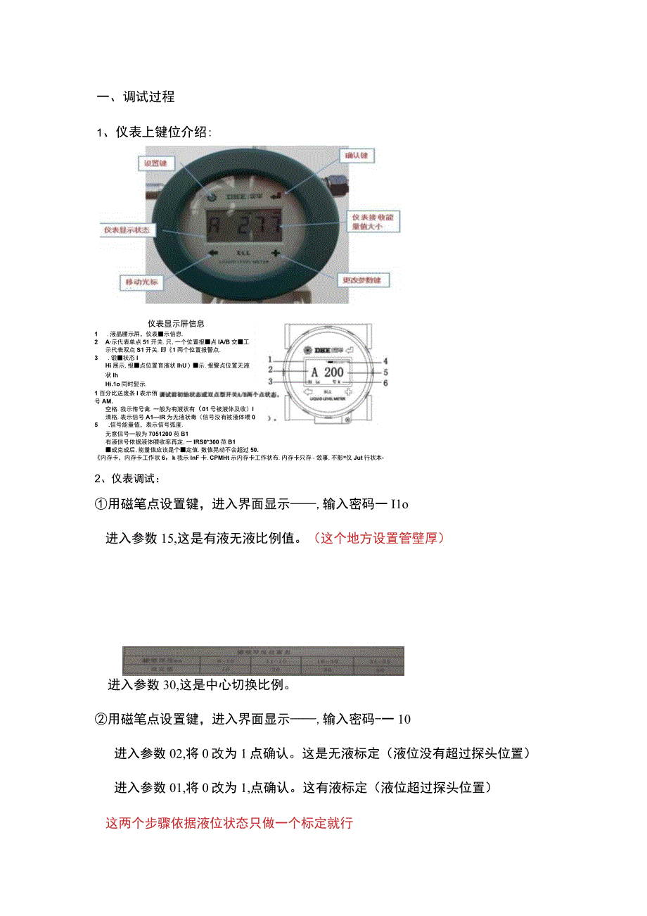 西安定华液位开关调试维护说明.docx_第1页