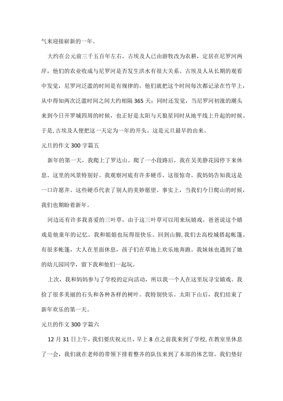 写元旦的作文300字（精彩9篇）.docx_第3页