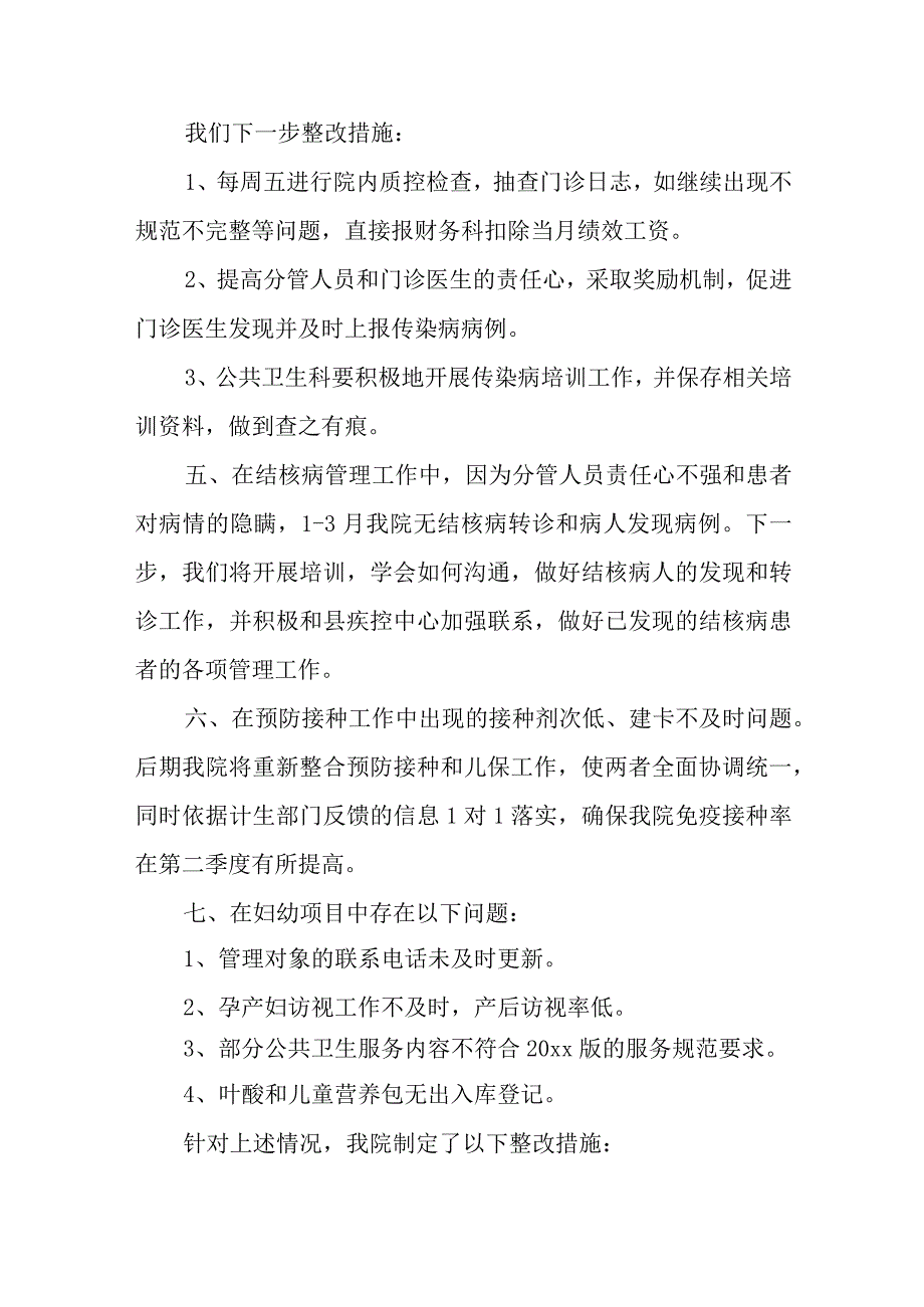 医院基本公共卫生工作督导检查问题整改报告 篇25.docx_第2页