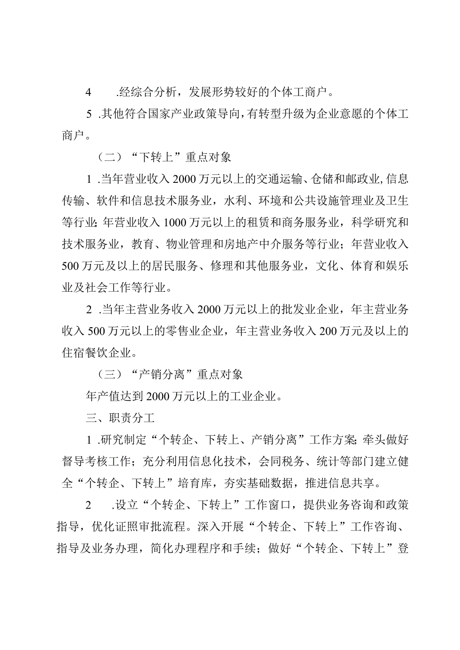 区2023年度“个转企__下转上___产销分离”工作实施方案.docx_第2页