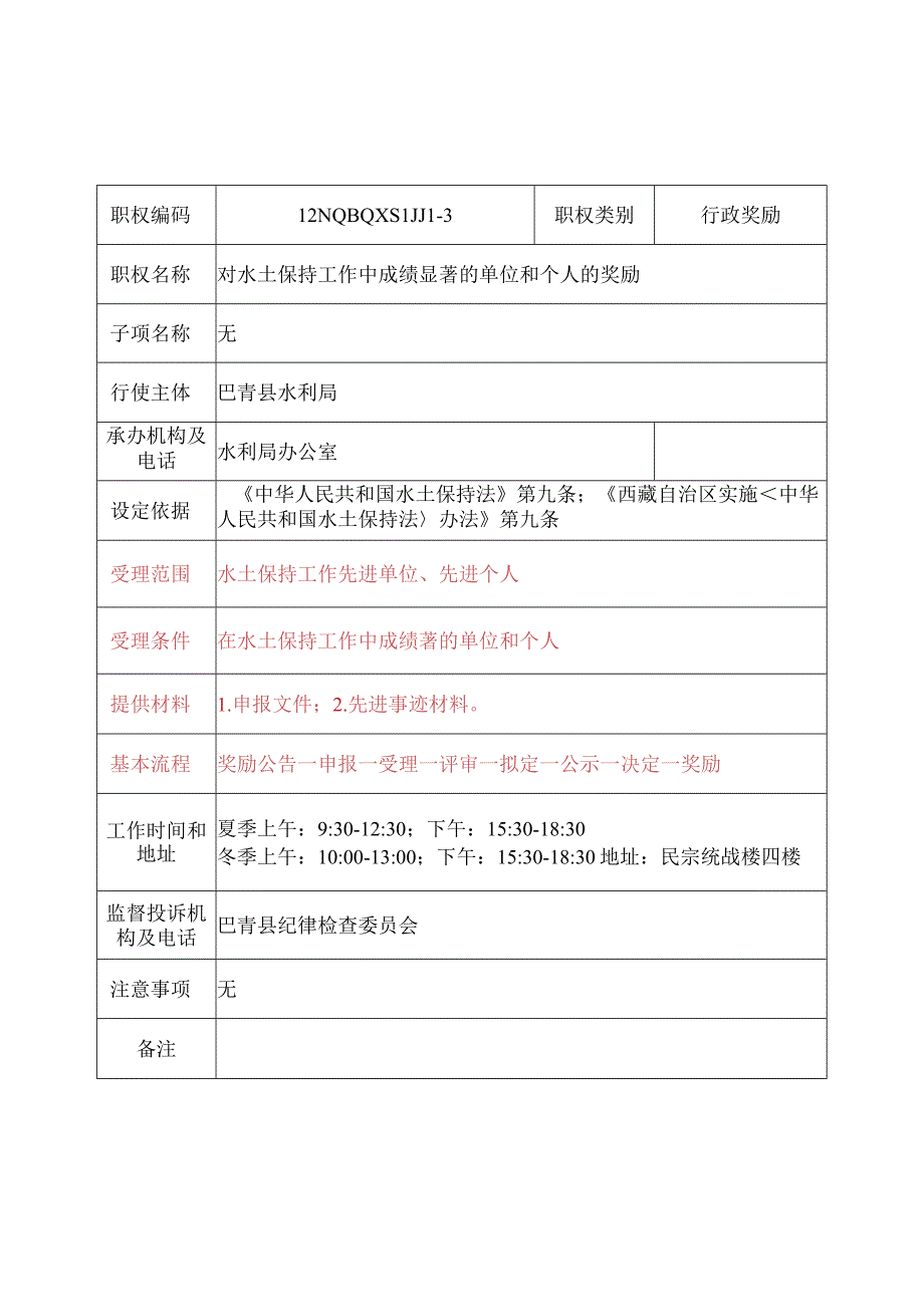 那曲地区巴青县水利局行政奖励服务指南.docx_第3页