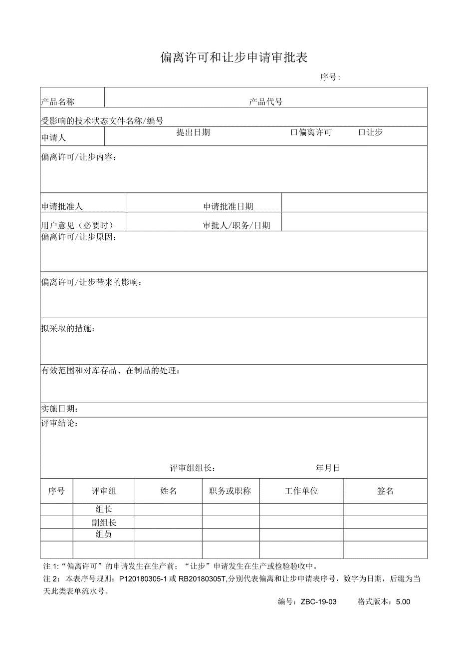 偏离许可和让步申请审批表.docx_第1页