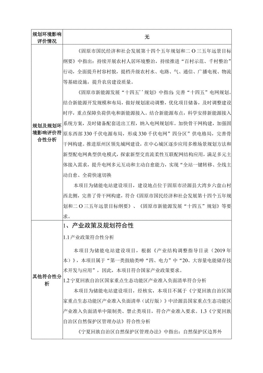 三峡能源泾源县一期100MW200MWh共享储能项目环评报告表.docx_第3页