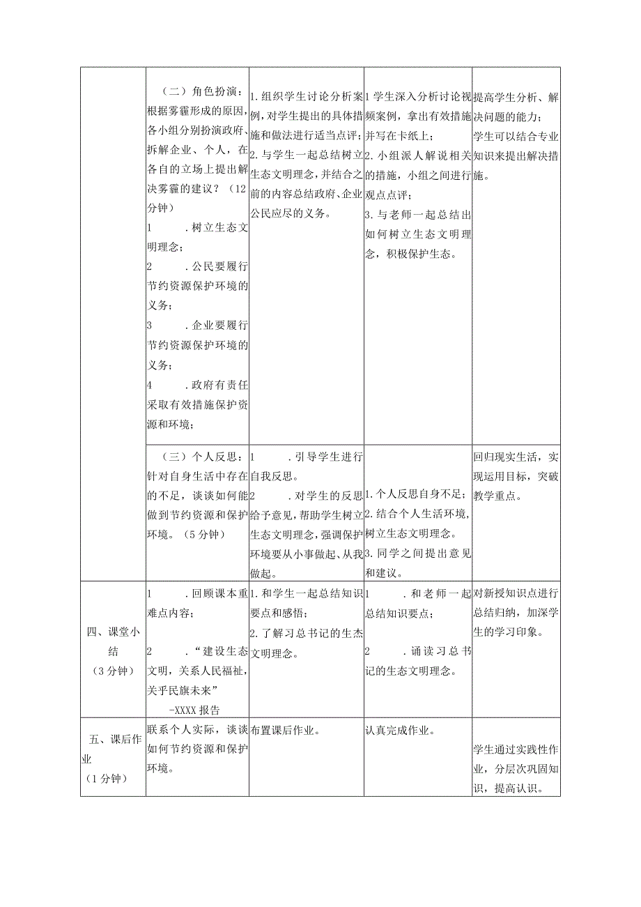 全国中等职业学校教师信息化教学设计和说课大赛一等奖《职业道德与法律课程依法保护人类共有的家园》教学设计.docx_第3页