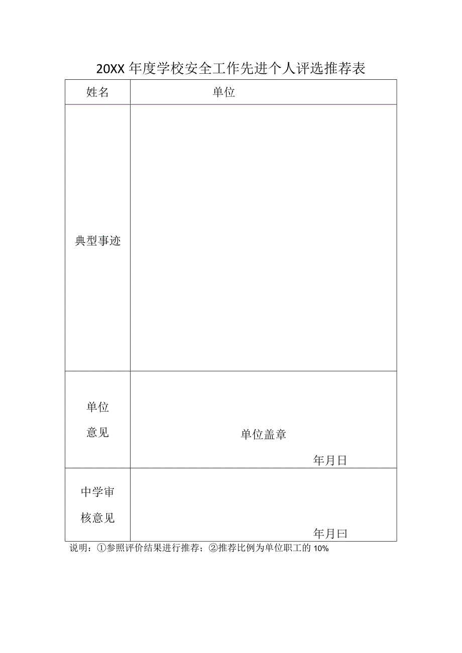 中学教师安全工作年度考核评价表.docx_第2页