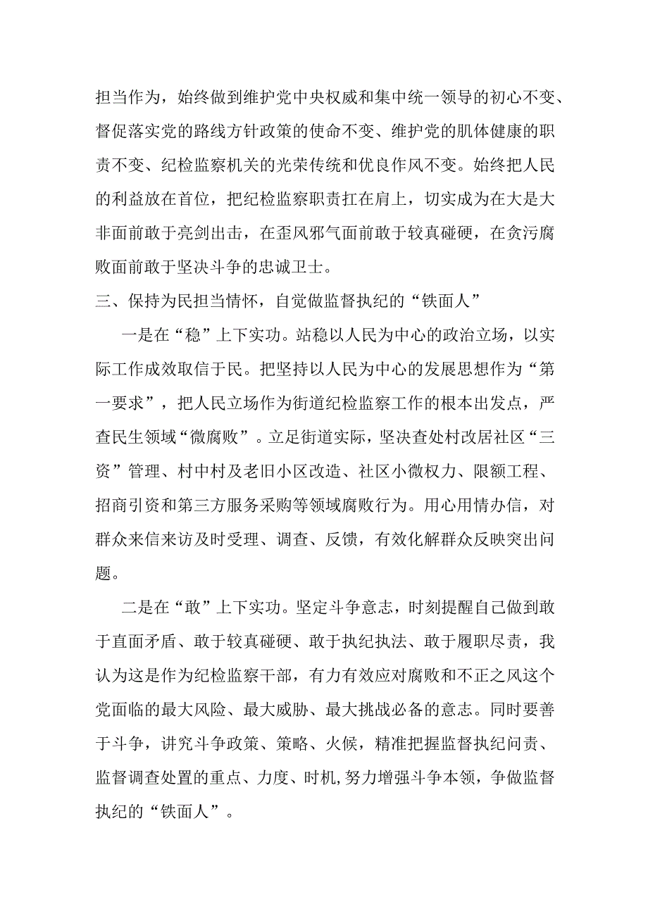 纪检监察干部队伍教育整顿学习心得感悟.docx_第3页